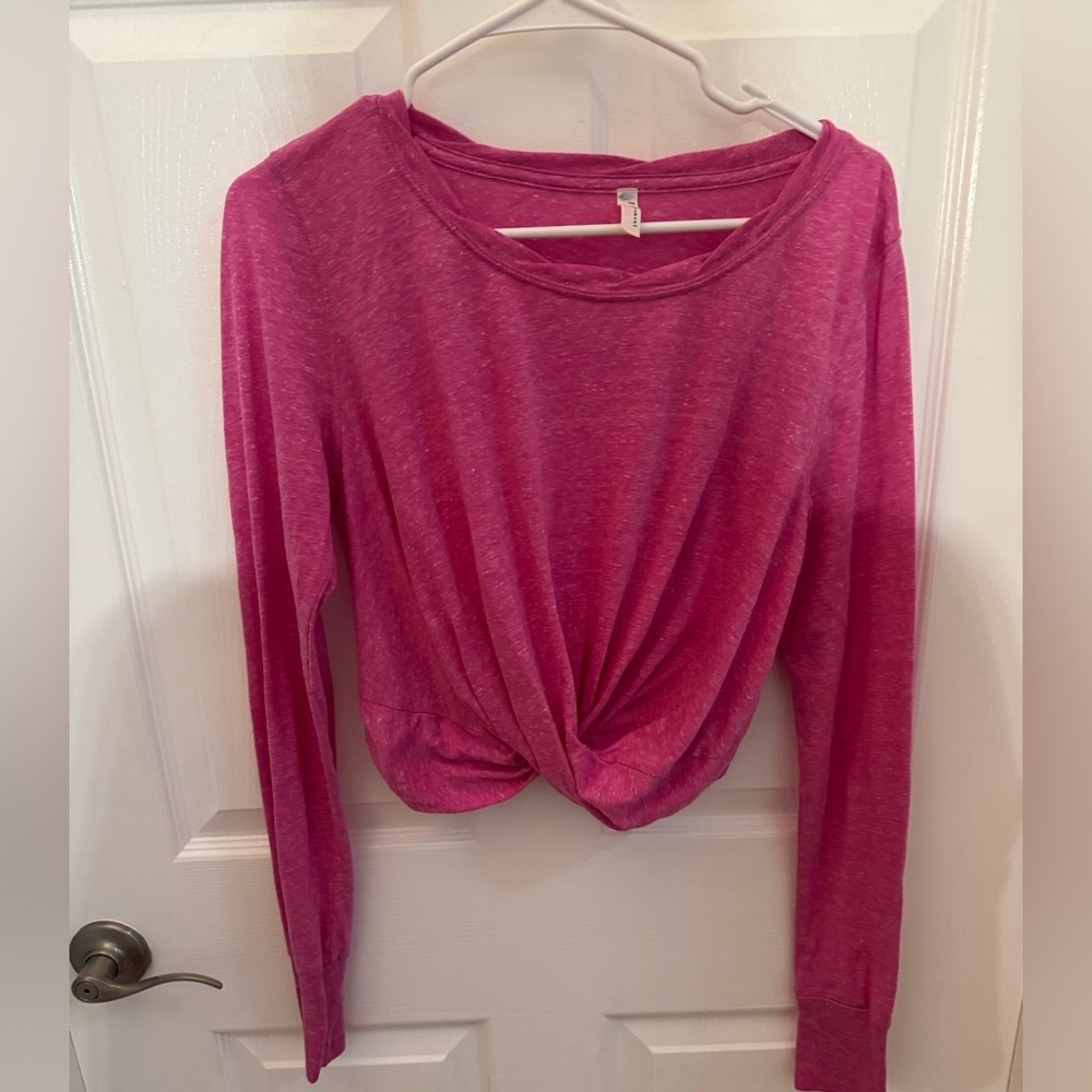 FP Movement by Free People Fuchsia Twist Front Athletic Top - Picture 1 of 5